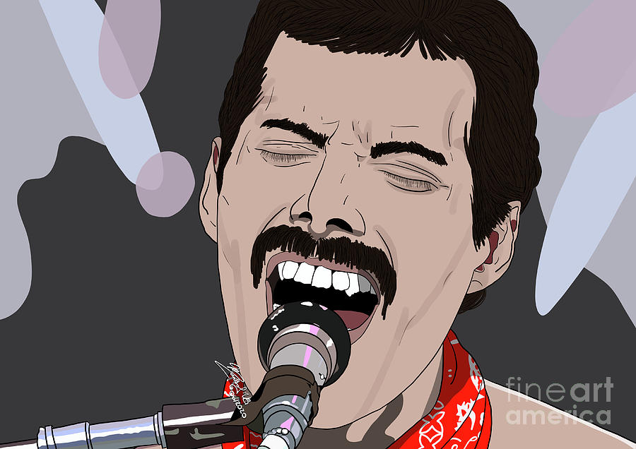 Freddie Mercury Digital Art by Marisol VB