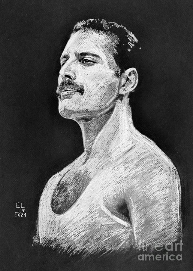 Freddie Mercury Drawing by Olesia Panaseiko - Fine Art America