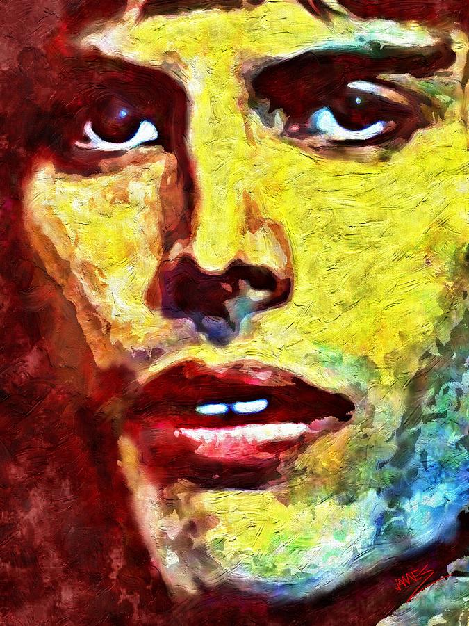 Freddie Mercury Portrait Painting by James Shepherd