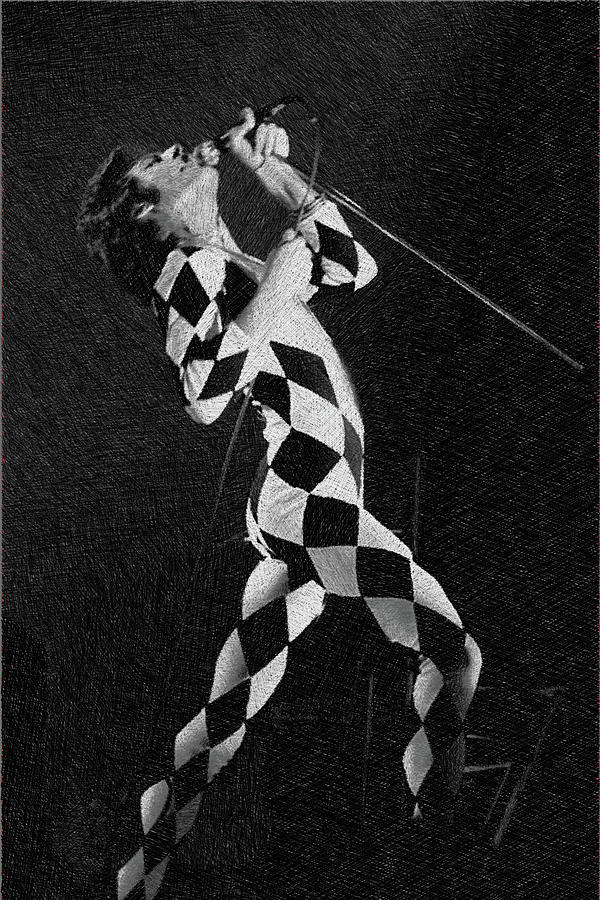 Freddie Mercury Queen 3 Painting by Tony Rubino