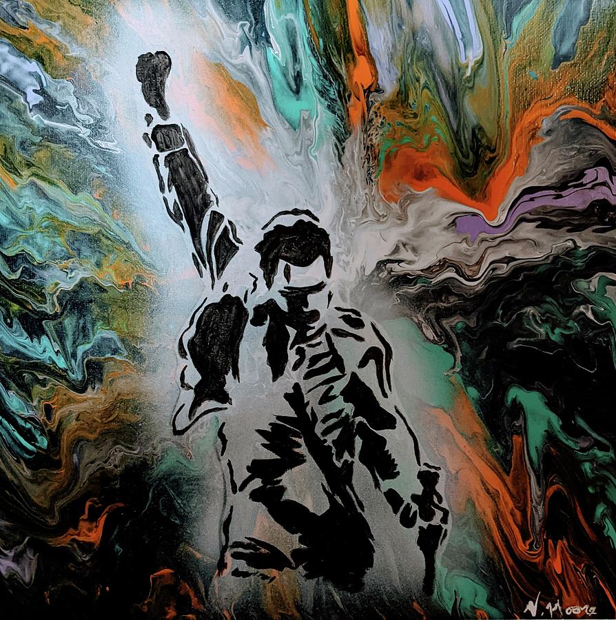 Freddie Mercury Rising Painting