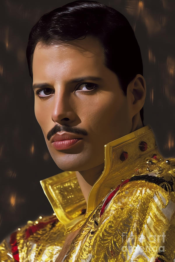 Freddie Mercury Stunning Portrait Photograph by Carlos V - Fine Art America