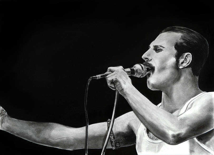 Freddie Mercury Drawing By William Underwood