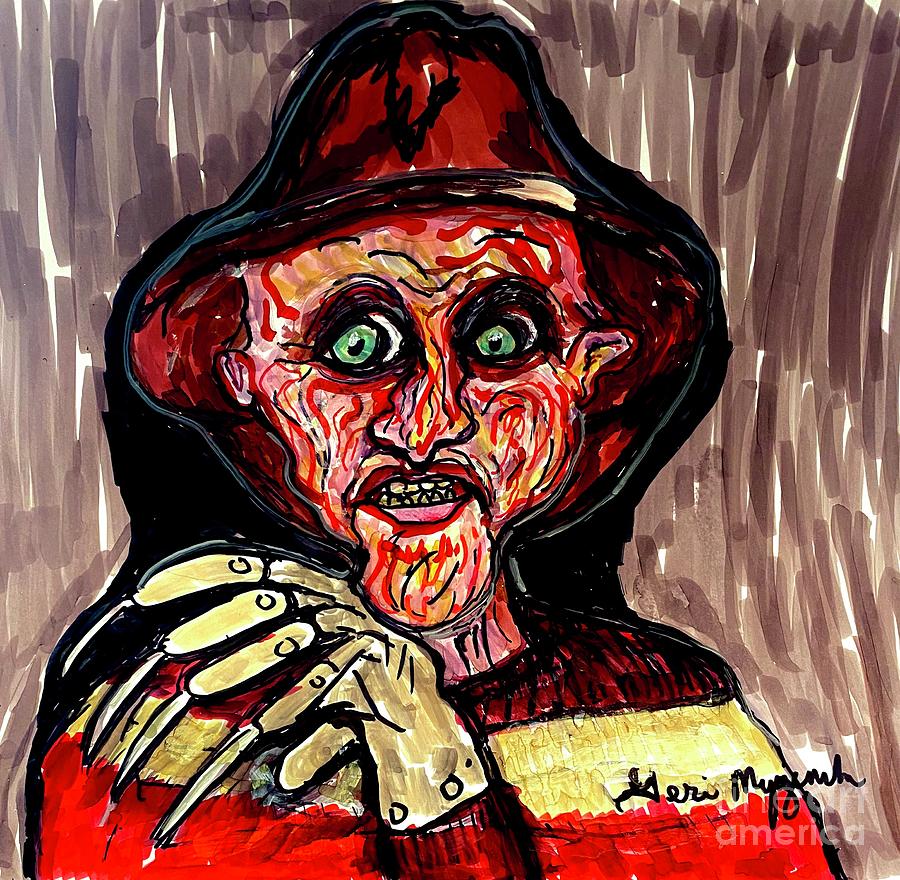 Freddy Krueger Nightmare On Elm Street Mixed Media