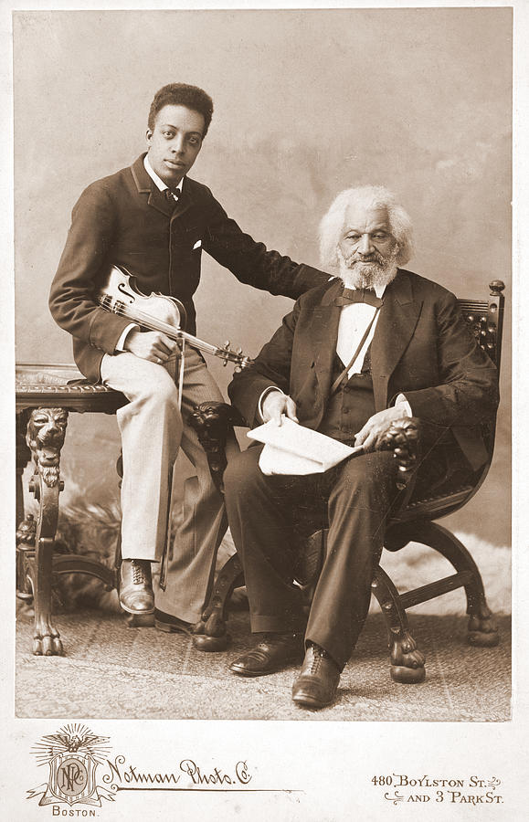 Frederick Douglass and His Grandson Photograph by David Hinds