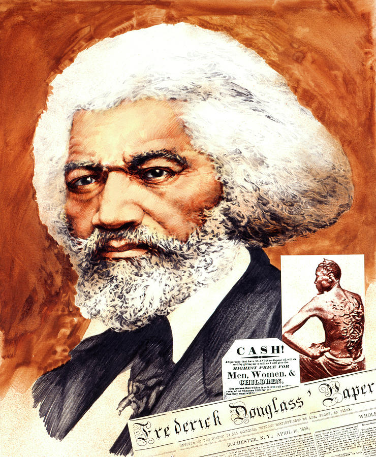 Frederick Douglass Painting by Chris Calle