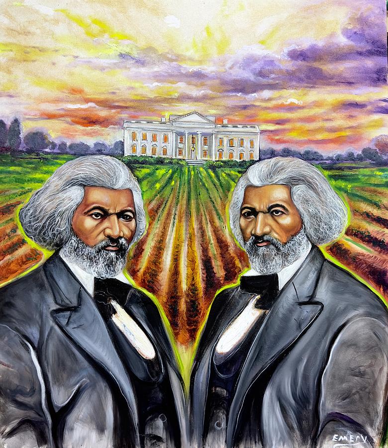 Frederick Douglass Painting by Emery Franklin