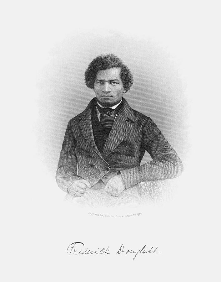 Frederick Douglass Engraved Portrait Drawing by War Is Hell Store ...