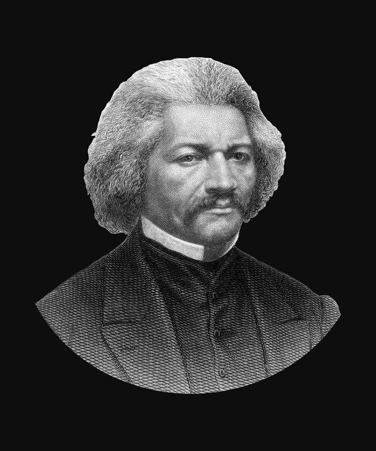 Frederick Douglass Portrait 2 Mixed Media by War Is Hell Store