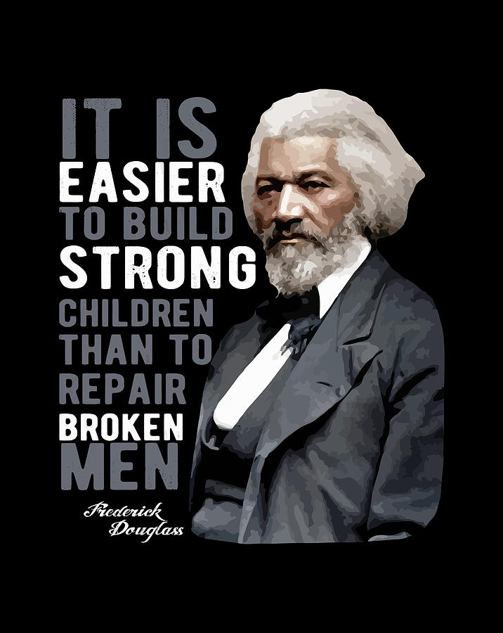 Frederick Douglass Quote Gift Black History Month Digital Art by Xuan ...