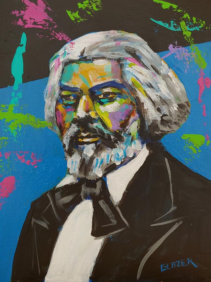 Frederick Douglass Painting by Stuart Glazer