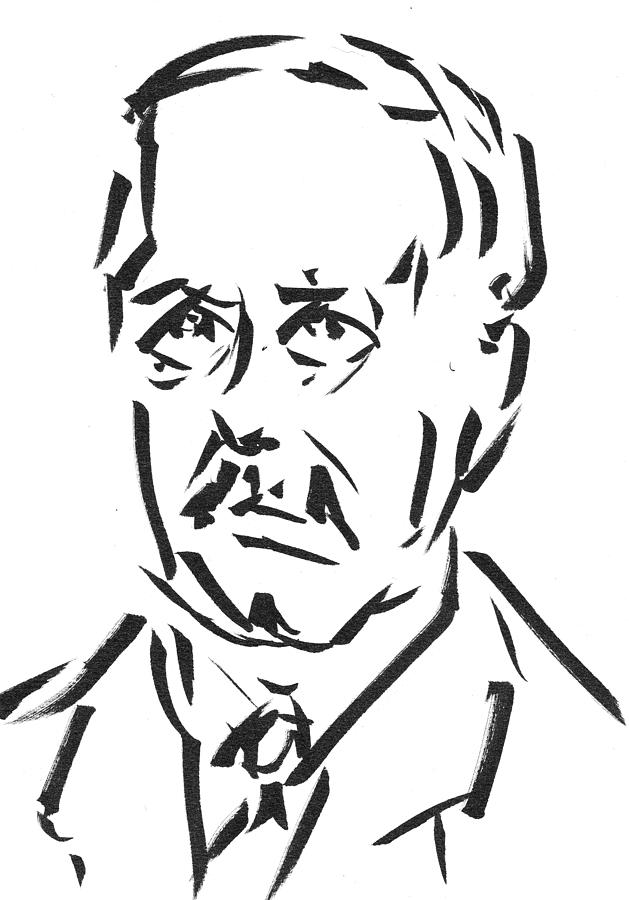 Free drawing portrait of a German physicist Hermann von Helmholtz ...