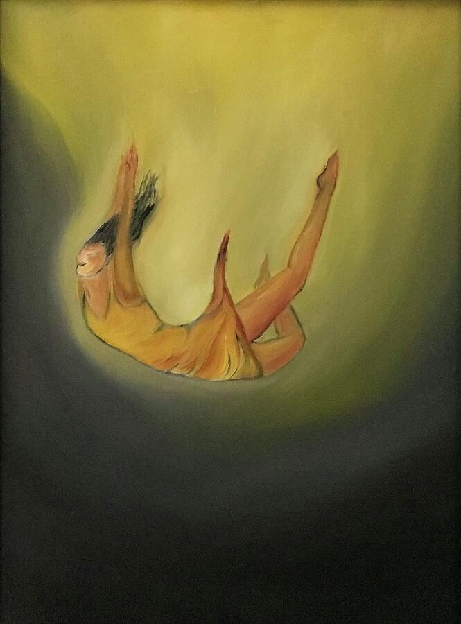 Free Falling  Painting by Jacqueline Rodriguez