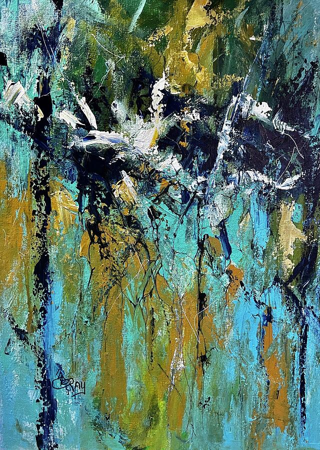 Abstract Painting - Free Falling by Monique Gray