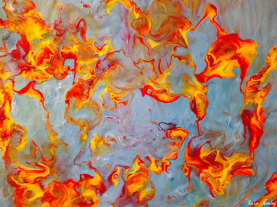 Free Flames Painting by Rein Nomm