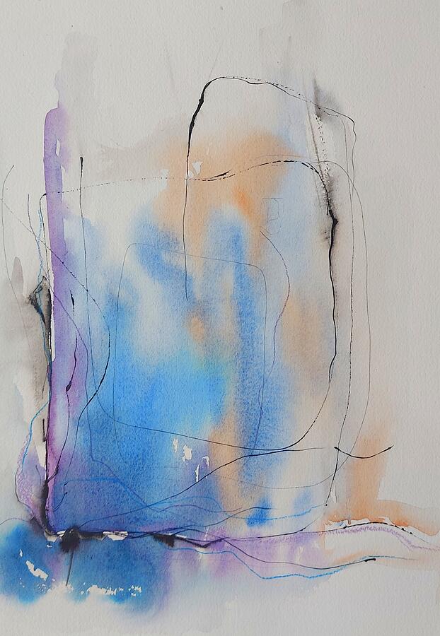 Free Flowing Painting by Ilona Petzer