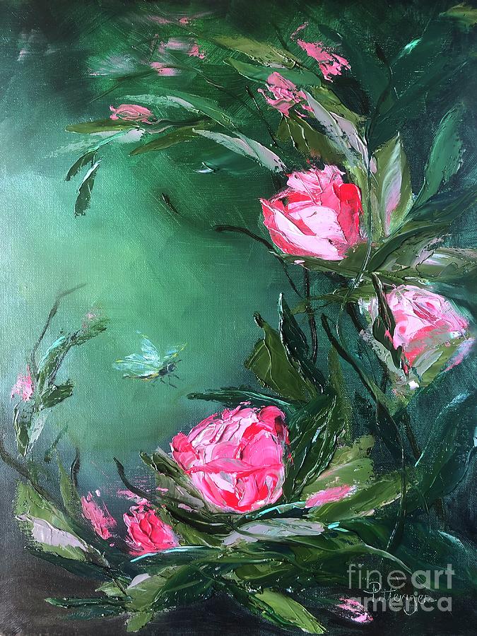 Flower Painting - Free Flowing  by Lori Pittenger