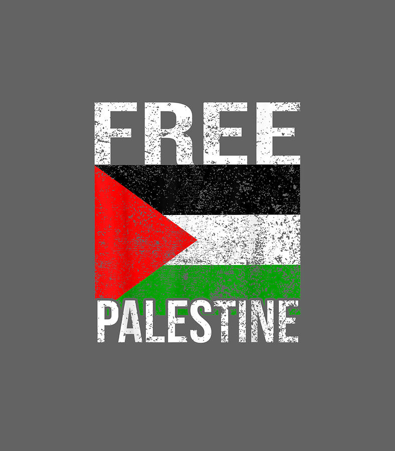 Free Gaza Free Palestine Flag Vintage Digital Art by Mauryc Kathry - Pixels