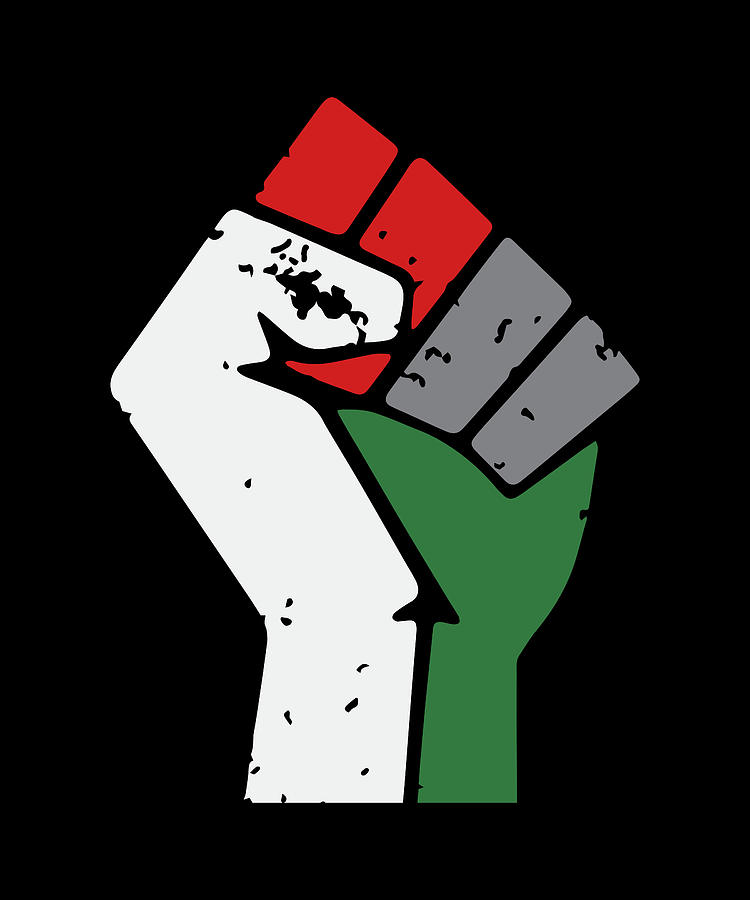 Free Gaza Palestine Fist Digital Art by Philip Anders - Pixels