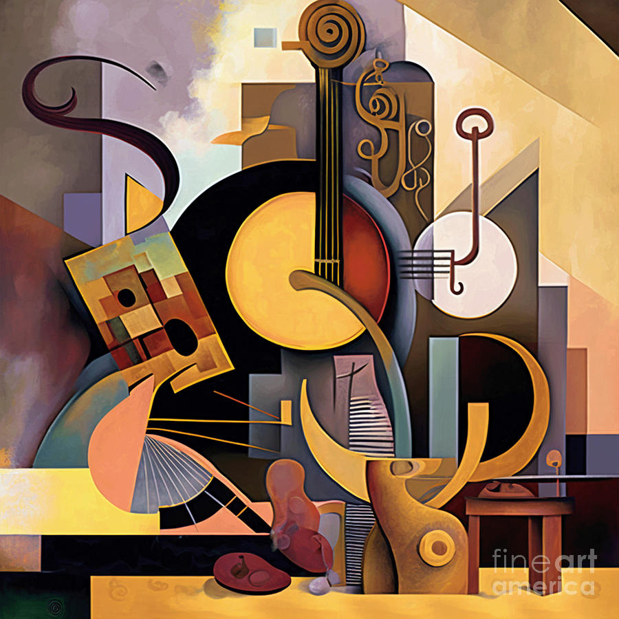 Music Digital Art - Free Jazz by Sabantha
