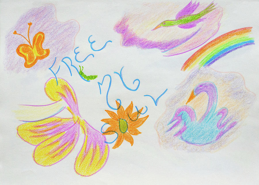 Free My Soul Drawing by Meryl Goudey