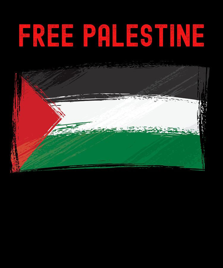 Free Palenstine Flag Arabic Gaza Digital Art by Alberto Rodriguez ...