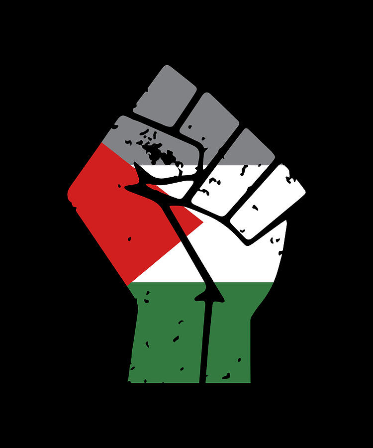 Free Palestine Flag Fist Gift Digital Art by Philip Anders - Pixels