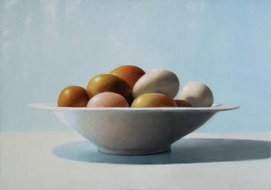 Egg Painting - Free Range by Susan N Jarvis