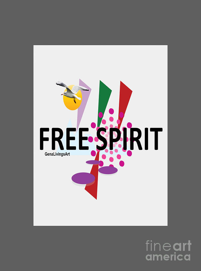 FREE SPIRIT Notebook Digital Art by Gena Livings