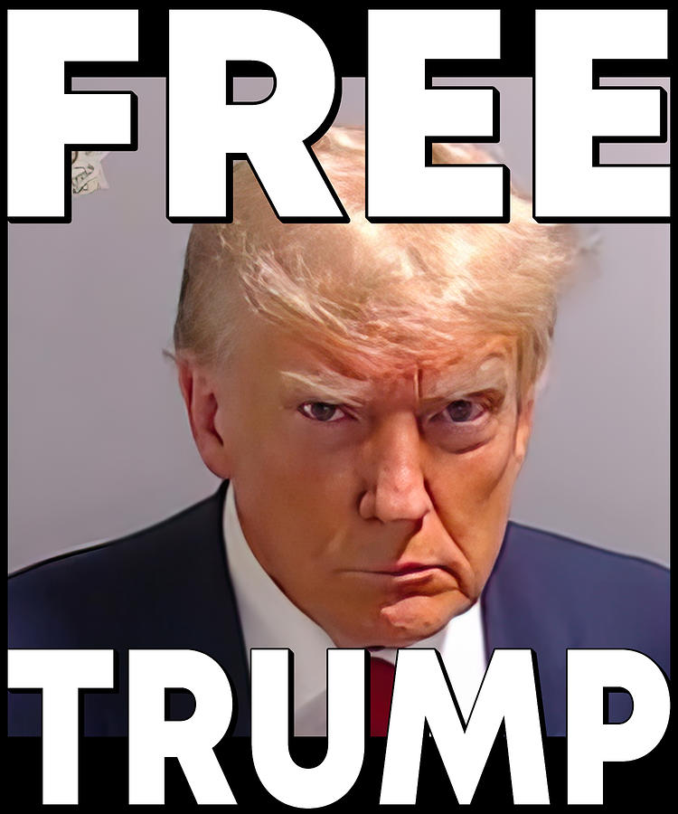 Free Trump Mugshot Digital Art by Flippin Sweet Gear