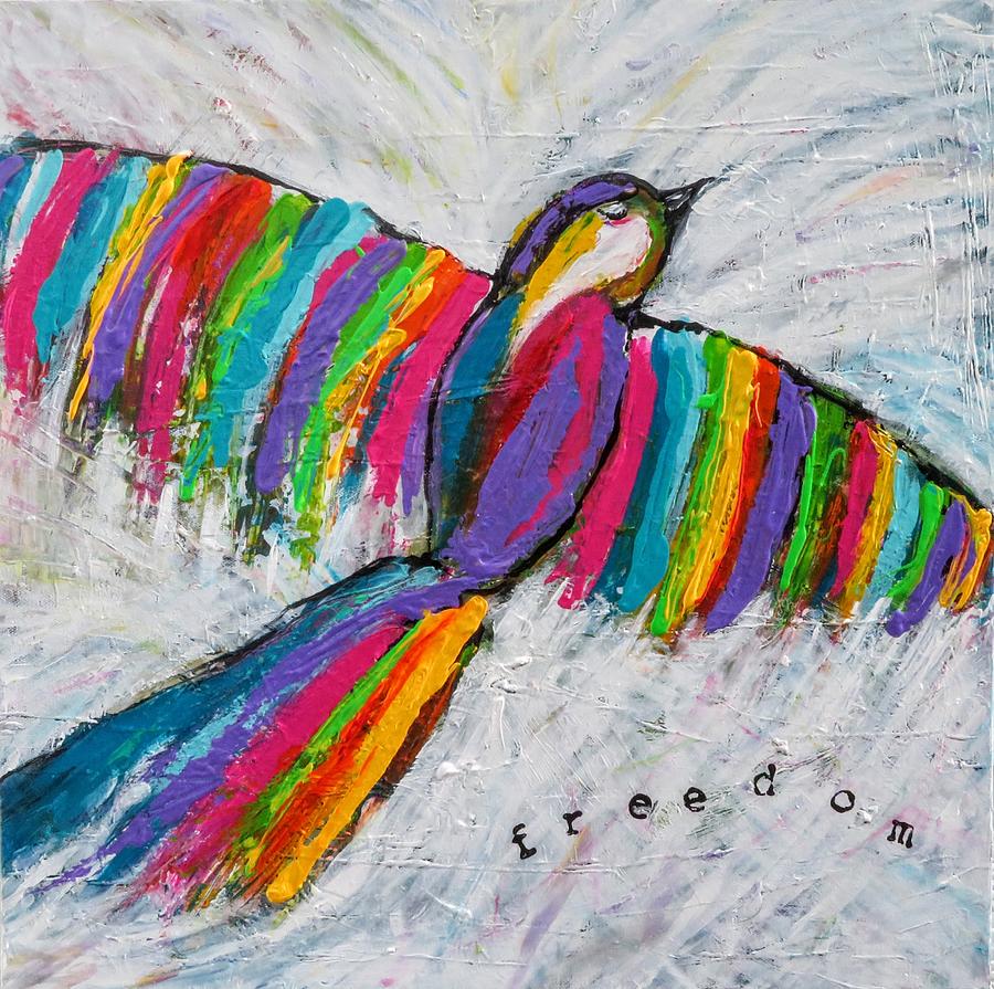 Freedom Bird Painting by Kiki Curtis