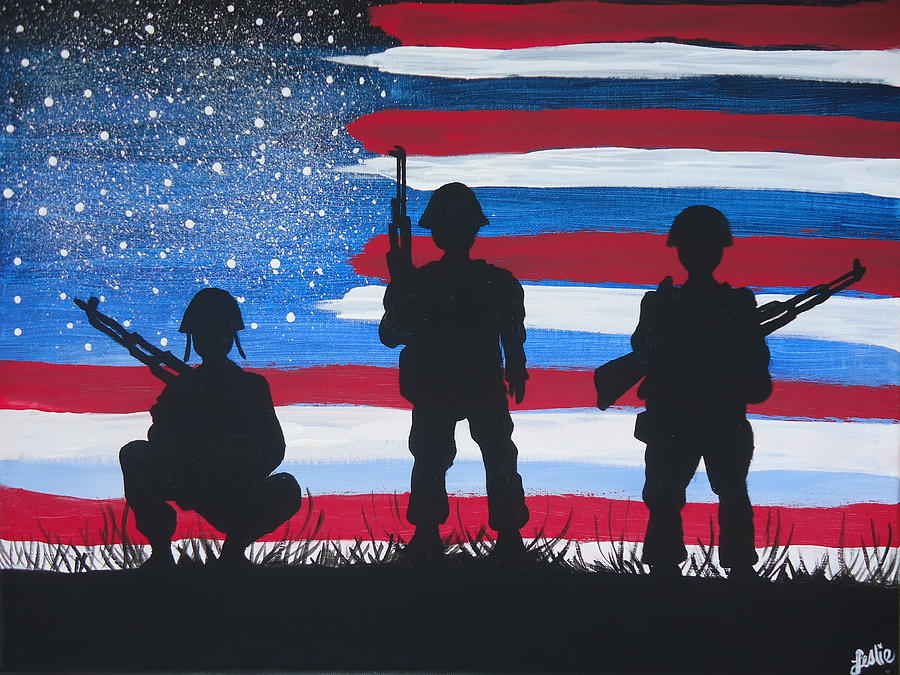 Freedom Painting by Leslie Manley