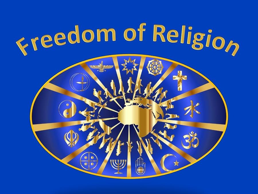 Freedom of Religion Mixed Media by Nancy Ayanna Wyatt