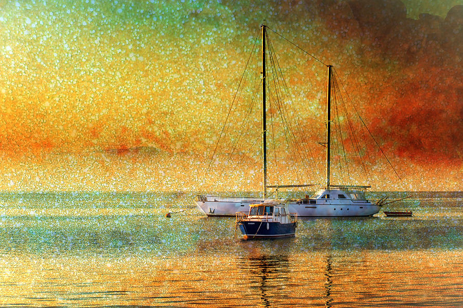 Freedom To Sail Mixed Media by Ally White