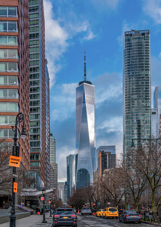 New York Morning From Battery Park, Vertical Photograph by Marcy Wielfaert