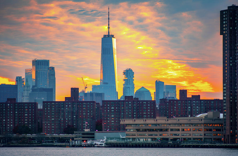 Freedom Tower Sunset Photograph by John Randazzo