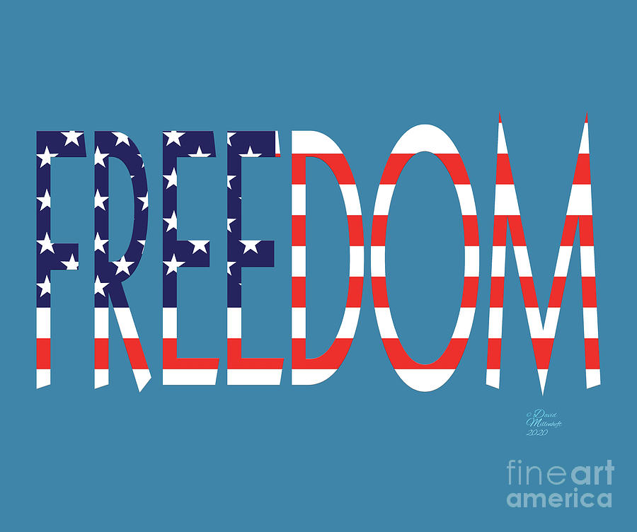Freedom United States 4th of July Independence Day  David Millenheft 2020 Digital Art by David Millenheft
