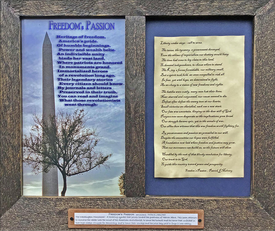 Freedoms Passion.framed Digital Art by Patrick J Maloney