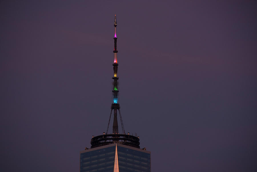 Freedowm Tower in Rainbow Colors Photograph by Alina Oswald