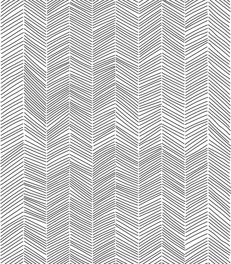 Freehand line pattern Drawing by J614