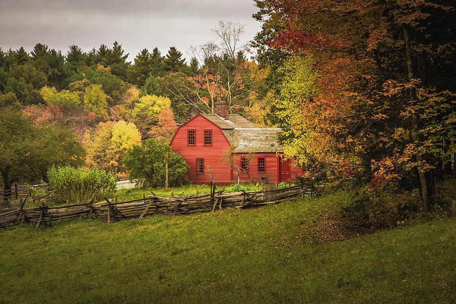 Freeman Farm In Fall Colors At Old Sturbridge Village Photograph