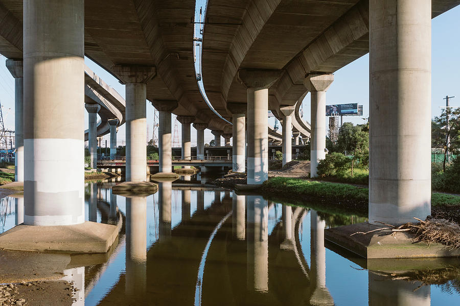 Underneath the Freeway Overpass Photograph by Stuart Mitchell