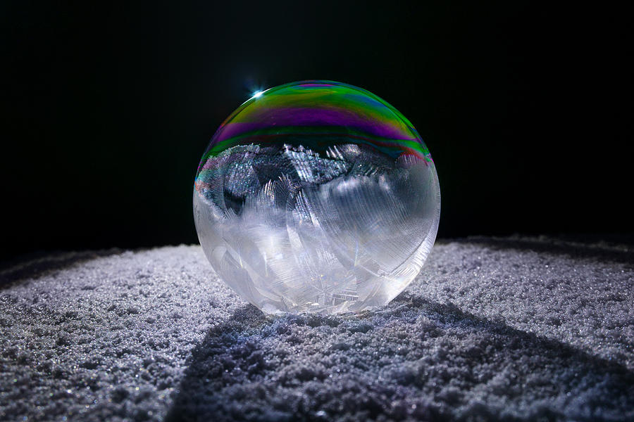 Freezing Bubble Photograph by Amanda Jones