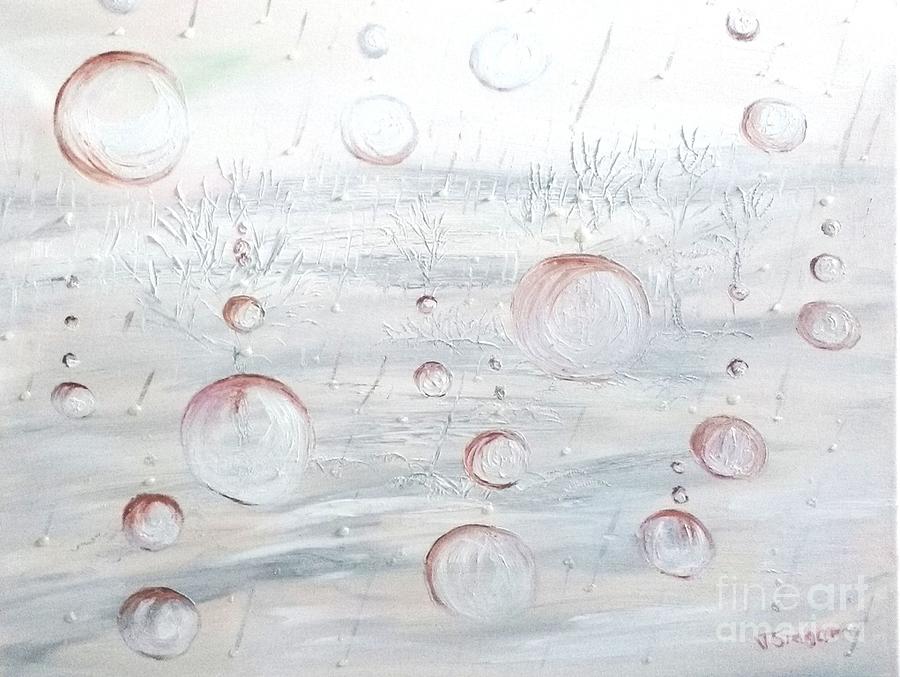 Freezing Rain Painting by Tatiana Sragar