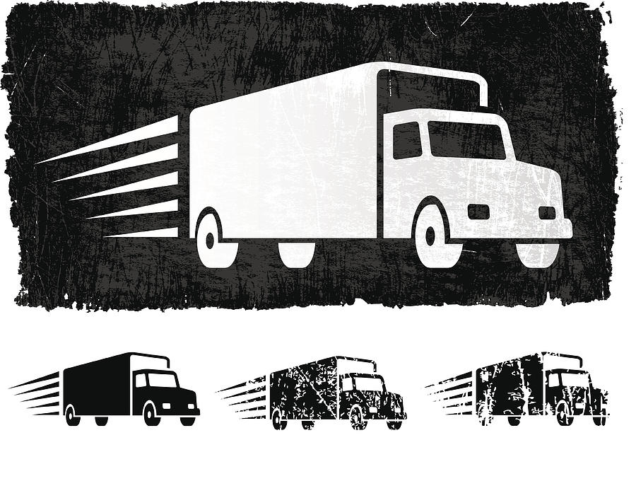 Freight Shipping royalty free vector Background Drawing by Bubaone