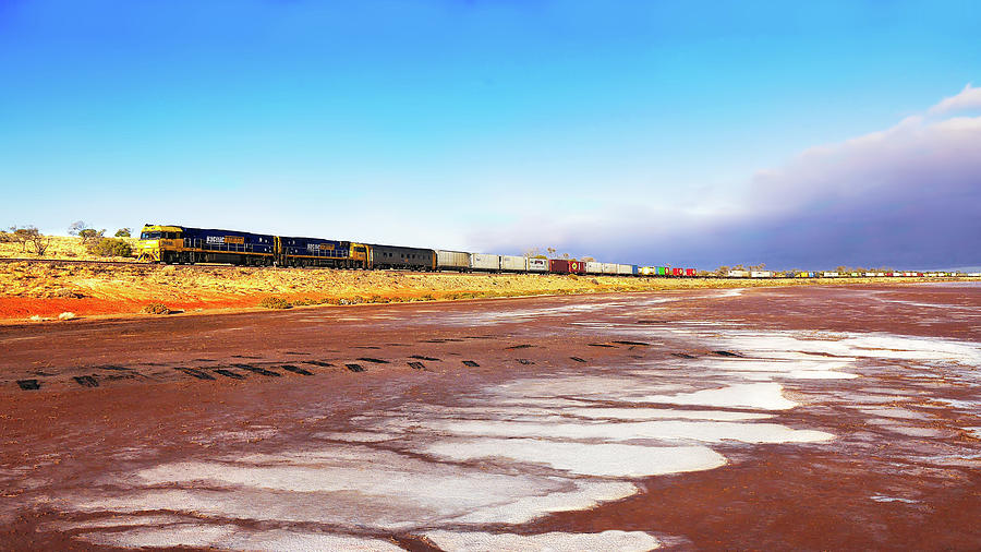 Freight Trains of the Outback Photograph by Lexa Harpell