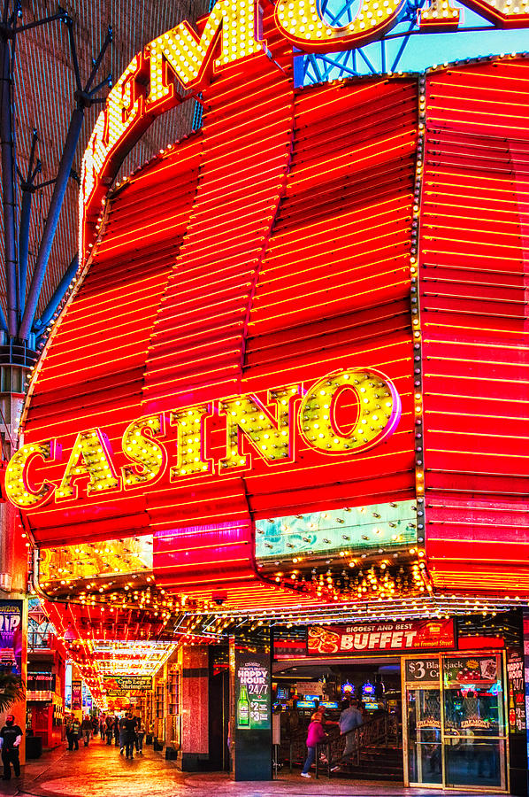 Fremont Casino, Las Vegas Digital Art by Tatiana Travelways