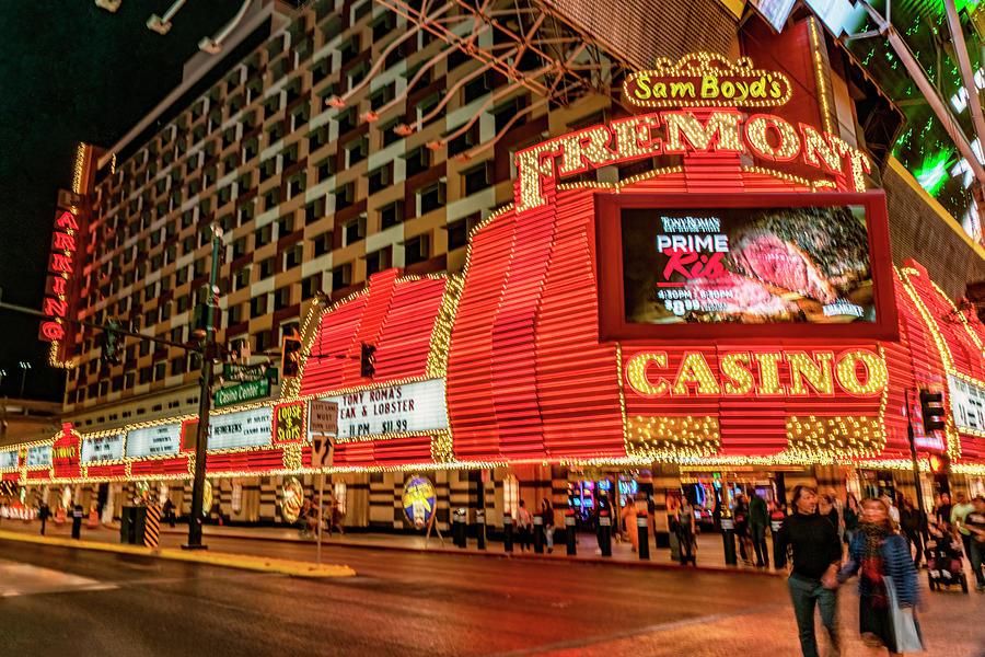 Fremont Hotel and Casino - Las Vegas Photograph by Bob Slitzan