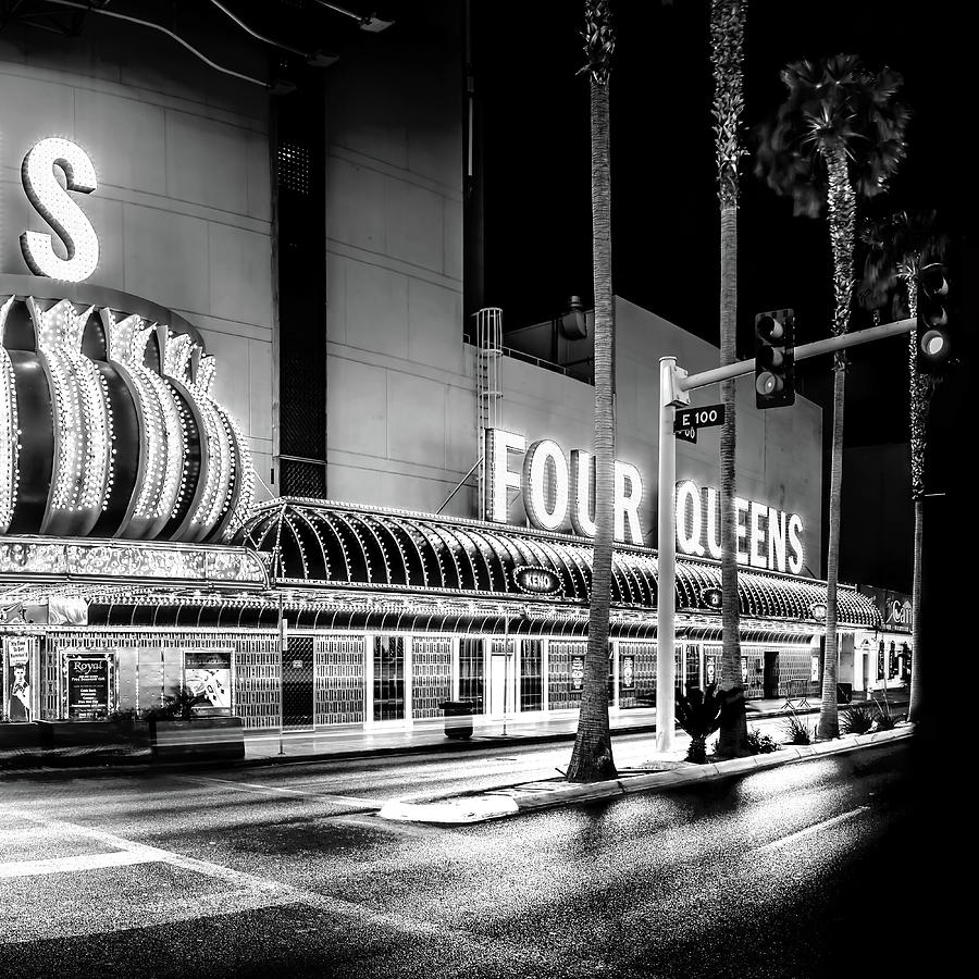 Las Vegas Photograph - Fremont Street Experience BW Triptych_3 by Az Jackson