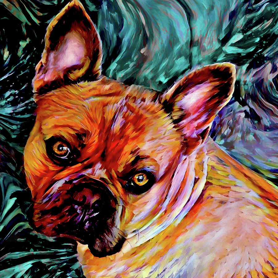 French Bulldog Art Digital Art by Peggy Collins